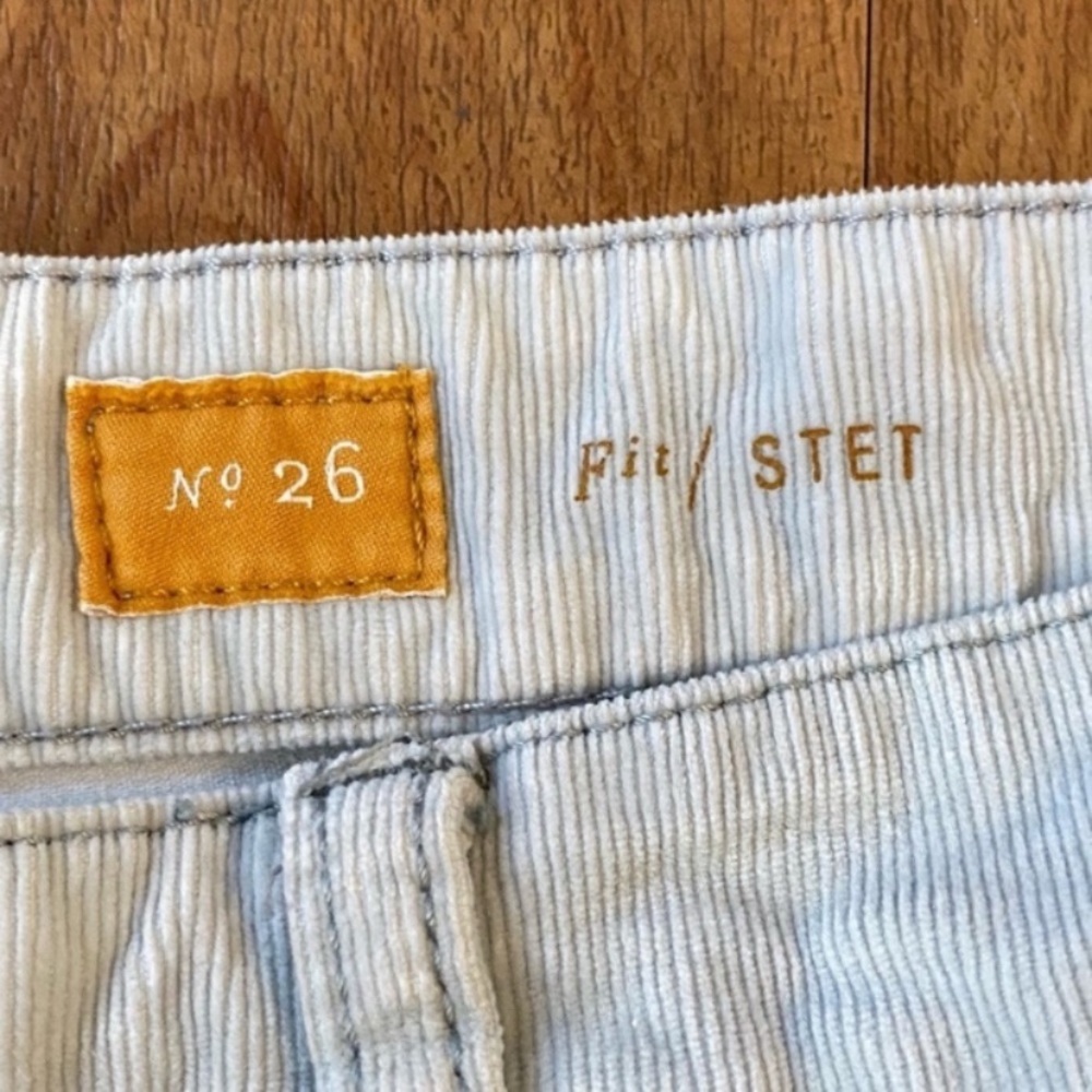 Anthropologie Pilcro Corduroy Skinny Leg Pants Side Zips Women’s Size 26 - Picture 7 of 16